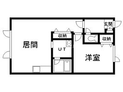 Castle 1LDKの間取図画像