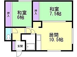 間取図画像 2LDK