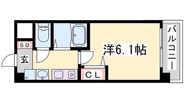 エステムコート神戸ハーバーランド前IIIコスタリティ 601｜兵庫県神戸市中央区東川崎町７丁目(賃貸マンション1K・6階・18.90㎡)の写真 その2