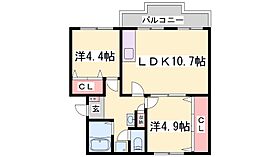 ロイヤルマンション1号棟 106 ｜ 兵庫県神戸市北区泉台７丁目（賃貸マンション2LDK・1階・49.34㎡） その2