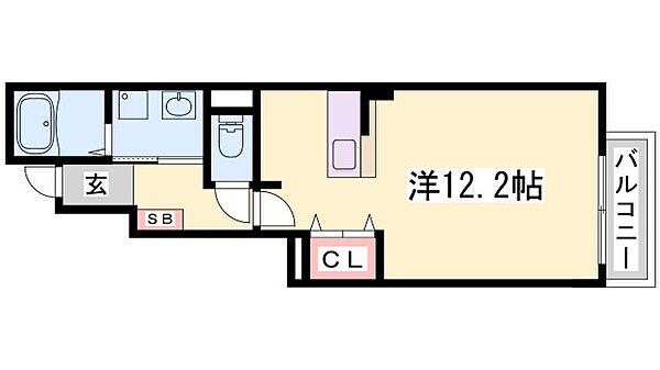 エンプレイス 102｜兵庫県神戸市北区有野町有野(賃貸アパート1R・1階・32.90㎡)の写真 その2