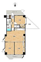 ハイネス習志野 3LDKの間取図画像