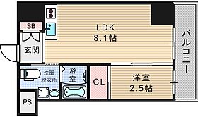 アイボリーポワント難波WEST 405 ｜ 大阪府大阪市浪速区久保吉1丁目1-10（賃貸マンション1LDK・4階・25.64㎡） その2