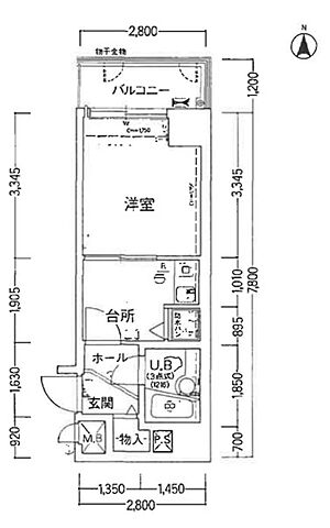間取り ライオンズマンション京都三条 8階/-