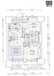 エステムプラザ難波WESTIIプレディア 1SDKの間取り