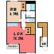 サンヴィレッジ I  ｜ 群馬県太田市大原町（賃貸アパート1LDK・2階・53.88㎡） その2