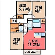 リビングタウン古河 B  ｜ 茨城県古河市上辺見（賃貸アパート3LDK・1階・68.75㎡） その2