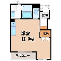 クレアパレス  ｜ 茨城県古河市上辺見（賃貸アパート1R・1階・32.62㎡） その2