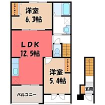 ラビエール  ｜ 茨城県猿島郡境町大字長井戸（賃貸アパート2LDK・2階・55.42㎡） その2