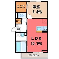 レジデンスキントウ ソレイユ  ｜ 茨城県古河市東本町1丁目（賃貸アパート1LDK・1階・41.67㎡） その2