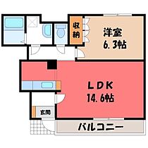 茨城県古河市駒羽根（賃貸アパート1LDK・1階・49.36㎡） その2