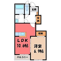 間取図画像 1LDK