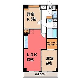 間取図画像 2LDK