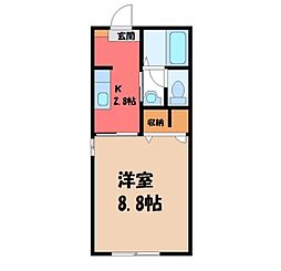 エトワール Ｄ 1階/-