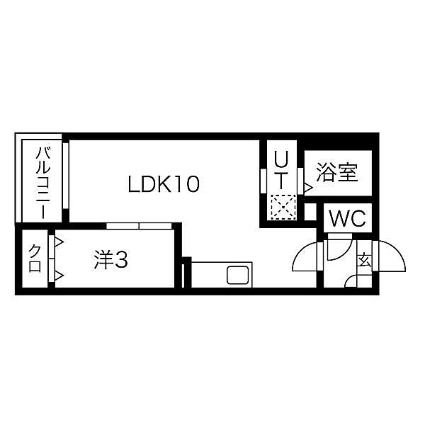 Jack miyoshiI ｜愛知県名古屋市南区三吉町４丁目(賃貸アパート1LDK・3階・30.64㎡)の写真 その2