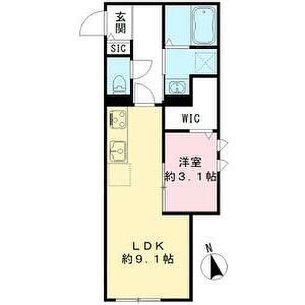 コム　ジュ　スイ ｜愛知県名古屋市中川区高畑３丁目(賃貸アパート1LDK・1階・34.19㎡)の写真 その2