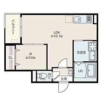 Jack biwajimaI  ｜ 愛知県名古屋市西区枇杷島３丁目（賃貸アパート1LDK・3階・32.10㎡） その2