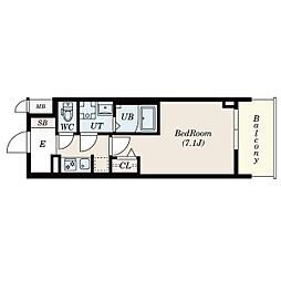 S-RESIDENCE一宮駅前 5階1Kの間取り