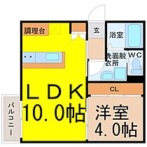 フローネル六番町  ｜ 愛知県名古屋市熱田区一番２丁目（賃貸アパート1LDK・3階・33.81㎡） その2