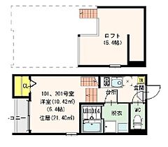 アーバンテラス浮島町S  ｜ 愛知県名古屋市瑞穂区浮島町（賃貸アパート1K・2階・21.40㎡） その2