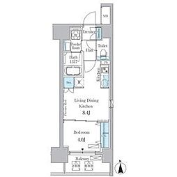 ヒヴィ・カーサ名駅西 14階1LDKの間取り