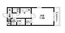 メゾンM&Y 1Kの間取図画像