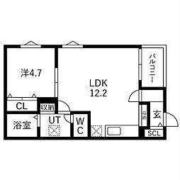 Courage宝生町 3階/-