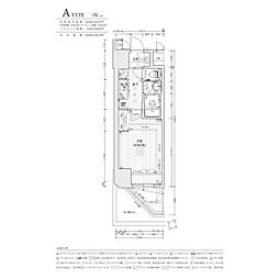 エステムコート名古屋グランツ 1Kの間取図画像