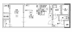 Delica日比野 1SLDKの間取図画像