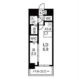 メイクスアート名古屋城西 1LDKの間取図画像