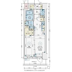 エステムコート名駅南シティリンク 1LDKの間取図画像