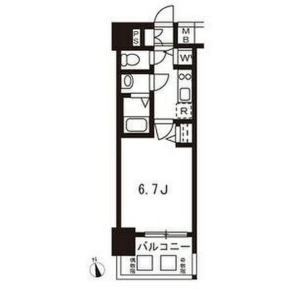 愛知県名古屋市西区幅下２丁目(賃貸マンション1K・11階・22.65㎡)の写真 その2