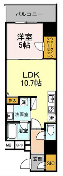 画像2:LDK10.7帖　洋室5.0帖