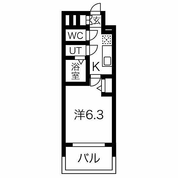 愛知県名古屋市昭和区福江１丁目(賃貸マンション1K・5階・21.50㎡)の写真 その2