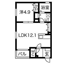 愛知県名古屋市北区城東町１丁目（賃貸アパート1LDK・1階・40.57㎡） その2