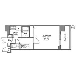 Cion Nagoya meieki 3階1Kの間取り