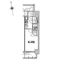 S-RESIDENCE今池beleta 1階1Kの間取り
