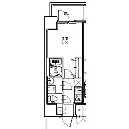 S-RESIDENCE金山epure 2階1Kの間取り