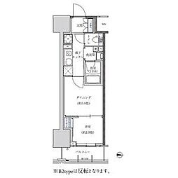 パークアクシス新栄 9階1LDKの間取り