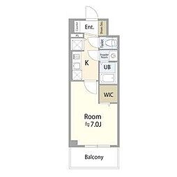 エスリード金山ル・グラン 4階1Kの間取り