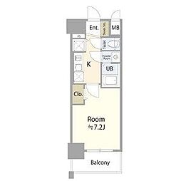 エスリード金山ル・グラン 9階1Kの間取り