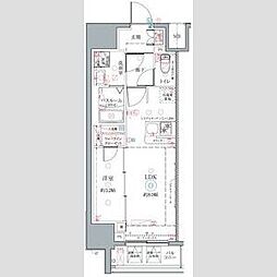 クレヴィスタ名古屋上前津 5階1LDKの間取り