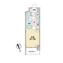 プレサンス上前津グレース 6階1Kの間取り