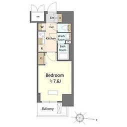 SHOKEN Residence名古屋<太閤通> 11階1Kの間取り