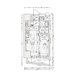 エステムコート名古屋上前津 6階1DKの間取り