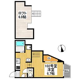 RIZESTルクシア 2階