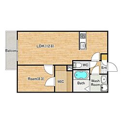 間取図画像 1LDK