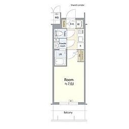 名古屋市西区新道1丁目マンション 1Kの間取図画像