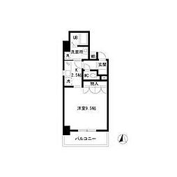 Wisteria 1Kの間取図画像