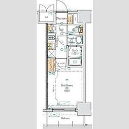 MAXIV大須観音 1Kの間取図画像